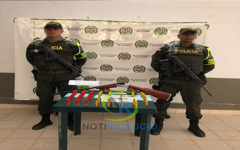 Necoclí/Decomisada escopeta en un vehículo de servicio público.