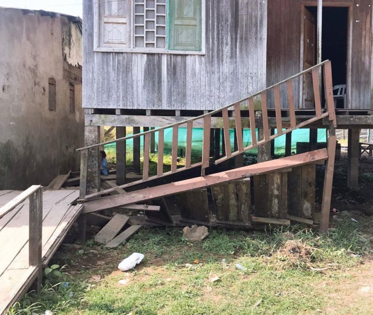 En precarias condiciones se encuentra el acceso a la casa médica del municipio de Riosucio.