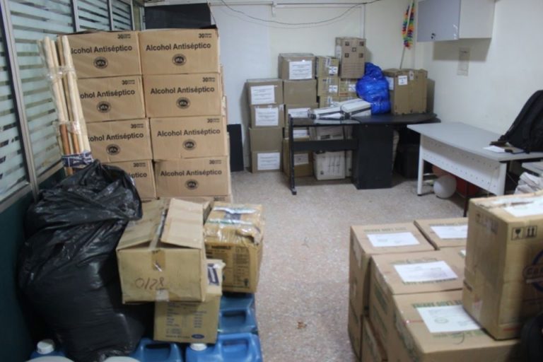 Secretaría de Salud departamental intensifica sus acciones en dotación y desinfección al Hospital San Francisco de Asís.