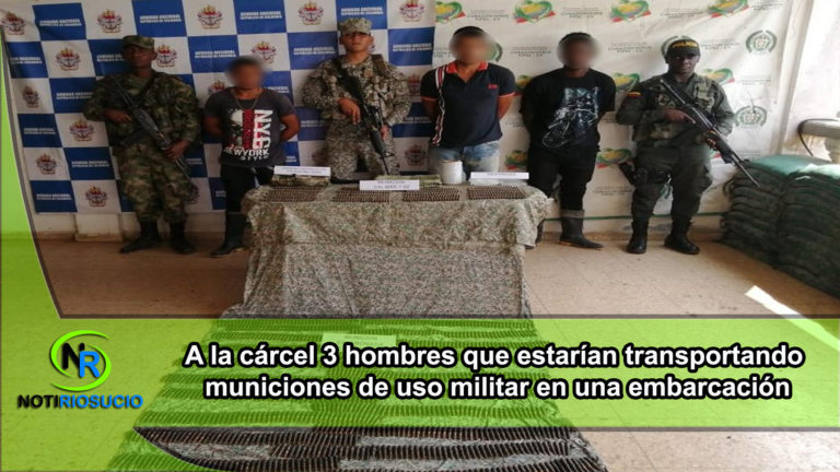 Carmen del Darién/ A la cárcel tres hombres que estarían transportando municiones de uso militar en una embarcación.
