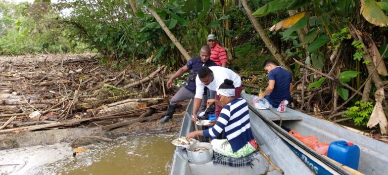 Un nuevo taponamiento del río Jiguamiandó, tienen incomunicados a cientos de campesinos en el municipio de Carmen del Darién.