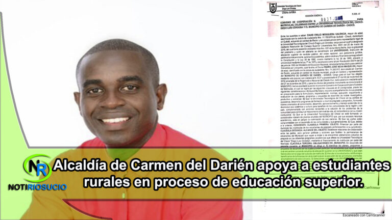Alcaldía de Carmen del Darién apoya a estudiantes rurales en proceso de educación superior.