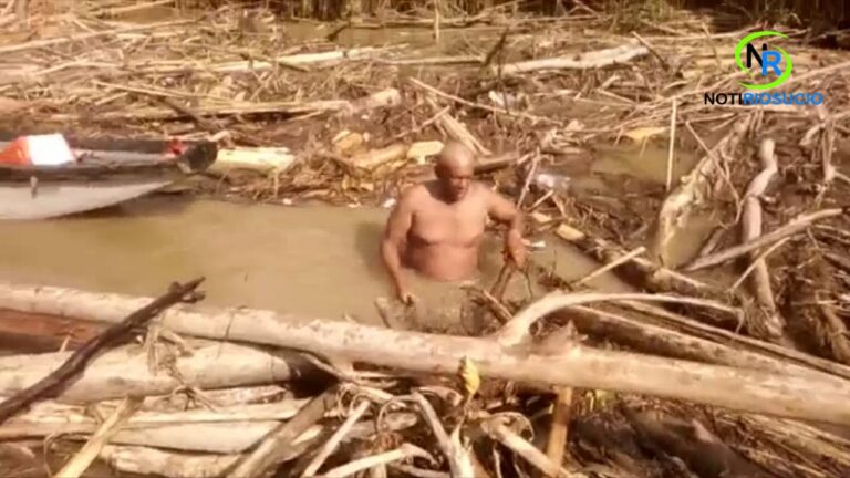 Se presentan nuevos taponamientos en río salaquí, Municipio de Riosucio – Chocó.