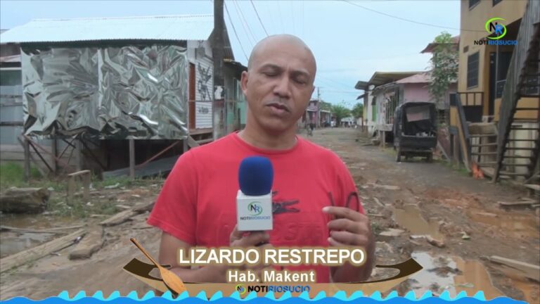 Tras el colapso de un tramo del puentón en Makent se presentan grandes dificultades para la movilidad en este sector de la cabecera Municipal de Riosucio Chocó.
