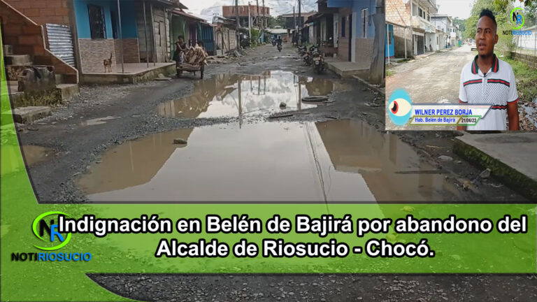 Indignación en Belén de Bajirá por abandono del alcalde de Riosucio Chocó. Indignación en Belén de Bajirá por abandono del alcalde de Riosucio Chocó.