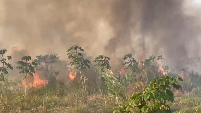 Bomberos de Riosucio, Chocó, controlan con éxito incendio en la comunidad de Nueva Luz.